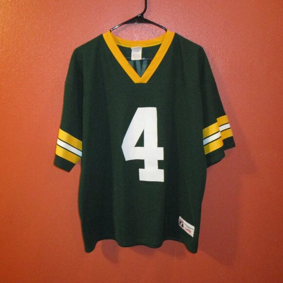 NFL Other - NFL Packers Brett Favre Vintage 1996 Men Large Green Yellow White Logo 7 Jersey